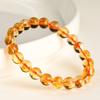 Jingde Jewelry Pulsera de Cristal Amarillo Torre de Cristal Natural 8A Citrino Cuentas Redondas Pulsera Joyería al Por Mayor