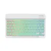 Para ipad tablet computador samsung huawei teclado bluetooth luminoso colorido RGB retroiluminado teclado portátil atacado