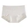 Calzoncillos bóxer de cobertura total estilo Fair Isle, sin costuras en las cuatro esquinas para mujer, 10A Algodón Puro Antibacteriano con Entrepierna Extendida, Ropa Interior para Mujer