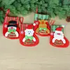 Mini Calcetines Navideños Colgantes Bolsas Pequeñas de Regalo Bolsas para Dulces Colgantes para Decoración del Árbol de Navidad