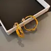 Pendientes de Metal Asimétricos con Textura de Lava Ins Europeos y Americanos Pendientes Exagerados de Diseño de Nicho para Mujer Pendientes de Gama Alta