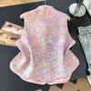 Garantia de Qualidade Seda Redutora de Idade Temperamento Elegante Mãe Estilo Chinês Colete Xale Jaqueta Feminina Toque de Luxo Colete Primavera Outono