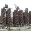 Tobogán espiral de plástico reforzado con fibra de vidrio anticorrosivo mina patio de carbón carbón lodo separación por gravedad tornillo tungsteno estaño mineral separador de separación por gravedad