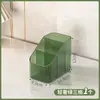Portalápices Cosmético de Escritorio, Caja de Almacenamiento de Lujo Ligero, Cubo de Almacenamiento para Papelería, Compartimentos Trapezoidales Transparentes de Estilo Nórdico