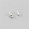 Cuentas espaciadoras de barril con forma de corona de plata esterlina s925, hechas a mano, con cuentas de cristal, para pulseras, joyas y collares, accesorios.