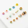 Jingde Jewelry Cobre Chapado de Alta Retención de Color Oro de 24 Quilates Colgante Pequeño de Gota Accesorios para Joyería DIY Productos Semi-Terminados Fábrica al por Mayor