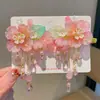 Set de Accesorios para el Cabello Estilo Chino para Niñas, Pasador de Cabello Hanfu, Pinza para el Cabello Estilo Antiguo, Adorno para el Cabello con Borla de Mariposa Súper Hada