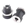 Enchufe de Alimentación DC DC-022B Conector Hembra de Cobre DC-010 Puerto de Carga Roscado Redondo de 8mm Negro y Blanco