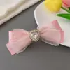 Pinza para el pelo de lazo dulce estilo coreano Clip lateral de celebridad de Internet Clip para flequillo Clip superior de flor Tocado lateral para niña