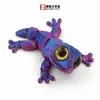 Modelo de animal camaleón gecko de ojos grandes realista impreso en 3D con articulaciones móviles adorno de lagarto transfronterizo YX