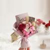 Buquê Pequeno de Gipsofila Exquisito Mini Flores Secas Artesanais Rosa Flor Imortal Presente DIY Lembrança Decoração Dia dos Namorados Chinês