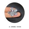 Colar de Flor de Elemento Natural de Aço Inoxidável com Superfície Espelhada Transfronteiriço Acessórios de Joias DIY Pingente de Estilo Natural