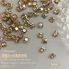 Manicure Champanhe Diamante Ponto Maillard Diamante Pontiagudo Diamante de Cristal Estéreo Super Brilhante Joia K9 Decoração de Unha