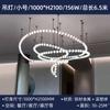 Loja de roupas de grife pós-moderna para sala de estar Buda contas lustre criativo sala de exposições modelo sala colar de pérolas lustre
