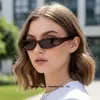 Gafas de Sol Y2K Estilo Futuro Transfronterizas Montura Estrecha Moda Protección Solar para Hombres y Mujeres Personalidad Anti-UV Gafas de Sol Chica Picante del Milenio