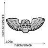 Venta al por mayor de fábrica Parche de Calavera Fantasma Estilo Punk Accesorios Decorativos para Ropa Bolsa de Lona Parche de Tela Termoadhesivo