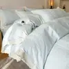 Conjunto de Roupa de Cama Jacquard Elegante de Algodão de Fibra Longa com 60 Fios, Conjunto de Quatro Peças, Algodão Puro 100% Algodão, Lençóis de Cama, Capa de Edredom, Novo Estilo 2025