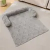 Alfombrilla para Mascotas Antirrayones de Venta Caliente Transfronteriza, Nueva Cama Gruesa de Felpa Antideslizante para Perros en Sofá, Suministros para Mascotas