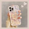 Funda para Teléfono Móvil Iphone18Promax Pintura al Óleo Flor Luz Azul Apple 17 Estilo Coreano 16 Modelo para Mujer 15 Funda para Teléfono Móvil Anticaídas