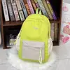 Mochila de férias color block estilo coreano para estudantes, uma mochilinha fofa para tirar fotos, cheia de energia, em um tom roxo feminino para passeios.