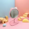 Espelho de Maquiagem Desenho Animado com Pente, Espelho de Armazenamento Multifuncional para Mesa, Espelho de Maquiagem Estilo Ins para Menina Princesa
