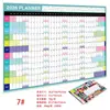 Amazon Versión Inglesa Calendario de Año Completo Versión Coreana Calendario de Escritorio para Colgar en Pared Planificador Creativo Simple Transfronterizo