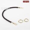 Cuerda redonda de cuero tejida a mano de 8 mm para llevar en la muñeca, correa de repuesto diagonal para bolso, accesorios para bolsos DIY, 51 accesorios