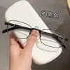 Nova Moda Influenciador da Internet Estilo Tendência Base Essencial para Mulheres Sensação de Alto Padrão Metal Retro Armação de Óculos Grande Armação Danyang Atacado