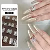 K9 Imitación Huazi Joyería para Uñas Diamante Alta Calidad Mismo Estilo Cuadrado Gordo Transparente Delgado Forma de Huevo de Paloma Fondo Puntiagudo Diamante Decoración de Uñas