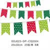 Bandeiras de Natal, bandeiras de cordão para parede de fundo com atmosfera de feriado transfronteiriça, bandeiras decorativas penduradas de Natal, bandeiras de decoração de local atacado