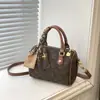 Bolso de Mano Boston Lujo Ligero 2026 Verano Nuevo para Viajes Diarios Bolso Almohada Retro Bolso de Hombro Estampado Bolso Cruzado