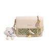 Moda Fashionável Nova Estilo Coreano Primavera/Verão 2025 Ombro Único Design de Nicho Versátil Bolsa Transversal Corrente Bolsa Quadrada Pequena Simples