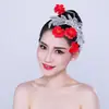 Jiaozhou Yangko tocado abanico apertura danza plaza danza cuadrada tocado de plaza danza clásica folclórica latina actuación de danza cuadrada por Mai Taibao