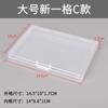 Caja Vacía de Plástico Rectangular Transparente con Hebilla de Cierre, Caja de Muestra, Caja de Embalaje para Componentes, Caja de Almacenamiento para Herramientas y Máscaras