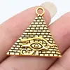 30x 32mm 3.8g accesorios de joyería multicolor DIY colgante popular europeo y americano ojo de Horus pirámide