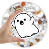 50 piezas Halloween fantasma lindo divertido graffiti vintage decorativo patineta guitarra vaso de agua pegatinas impermeables al por mayor