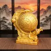 Directamente del fabricante: Dragón de Aleación Surcando el Mar, bola de dragón y dragón dorado desmontables, un adorno que atrae la fortuna para oficina, hogar y tienda