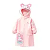 Impermeables para niños, impermeables impermeables de cuerpo completo para niños y niñas, adecuados para niñas de preescolar y estudiantes de primaria, diseñados para uso escolar, ponchos de lluvia para niños