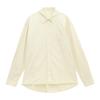 Love and Nancy Treze Linhas Minimalista Outono Estilo Coreano Elegante para o Trabalho Cor Sólida Slim Fit Algodão Puro Manga Longa Camisa para Mulheres 02885