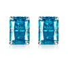 Comercio exterior transfronterizo aretes de moissanita color plata de ley S925radeon aretes de plata S925 fabricantes en stock suministro