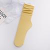 Calcetines de Hielo Delgados Retro de Otoño para Hombres y Mujeres, Calcetines Holgados Japoneses de Terciopelo Color Caramelo con Borde Enrollado, Calcetines Coreanos al por Mayor