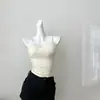 Camisola sexy pura com cobertura para os seios com bojo costas bonitas com decote em V de renda Jaqueta Joker atacado