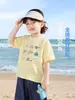 Camiseta de Verão Raglan Estilo Europeu para Meninos Manga Curta 2026 Nova Secagem Rápida Roupa Infantil Verão Crianças Bebê Meninos Tendência