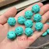 Accesorios de Turquesa Imitación de Segunda Generación Cuentas de Loto Cuentas Cubo Cuentas de Buda Bebé Colgante Joyería DIY