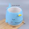 Taza de cerámica con forma de piraña, diseño de dibujos animados, tridimensional, pintada a mano, universal, de alto valor cromático.