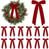 Lazo Navideño Transfronterizo Adornos de Árbol de Navidad de Terciopelo Empaque de Regalos Calcetines Navideños para Escaleras Decoraciones Navideñas para el Hogar