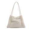 2025 nova bolsa de pelúcia feminina bolsa peluda jantar em família peluda transversal feminina bolsa de ombro tote coreana atacado