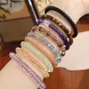 Pulsera Recta de Cristal Natural Chiling, Amatista Amarilla, Placa de Piedra Ojo de Tigre Súper Dorado Negro Pulsera Recta Venta al por Mayor
