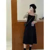 Cárdigan de punto fino de seda helada de manga larga para mujer, combinado con un vestido de tirantes, Chal corto protector solar para aire acondicionado