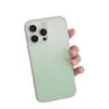 Funda para Teléfono Móvil con Sensación de Piel Degradada Adecuada para iPhone15PROMAX Tendencia 14 Translúcida Mate 13 Agujero Grande 12
